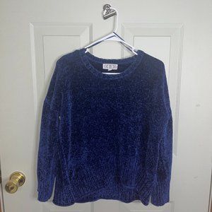 Blue Chenille Sweater